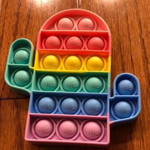 Pastel rainbow  cactus pop it